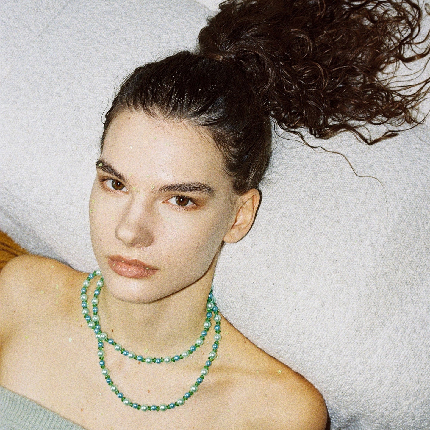 Mermaids Necklace in Peridot