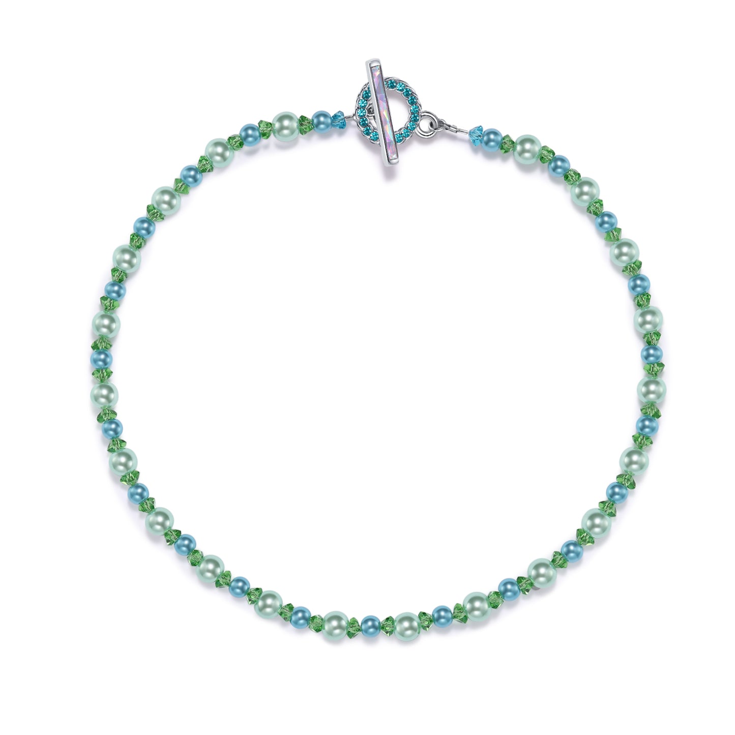 Mermaids Necklace in Peridot