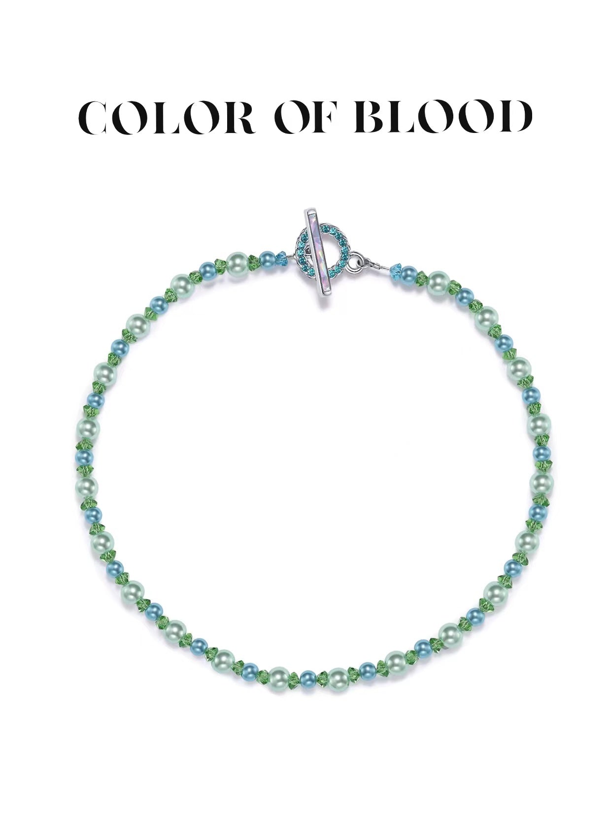 Mermaids Necklace in Peridot